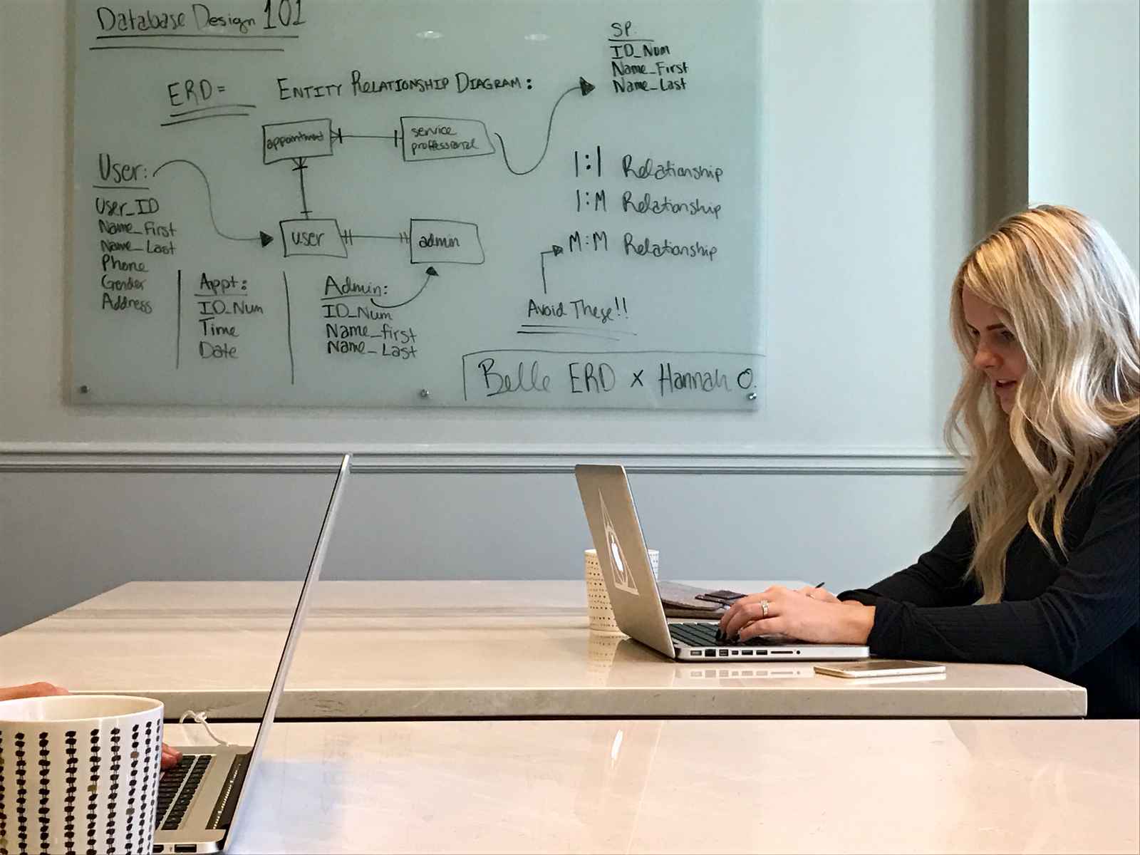 Member working in NorthPoint coworking space