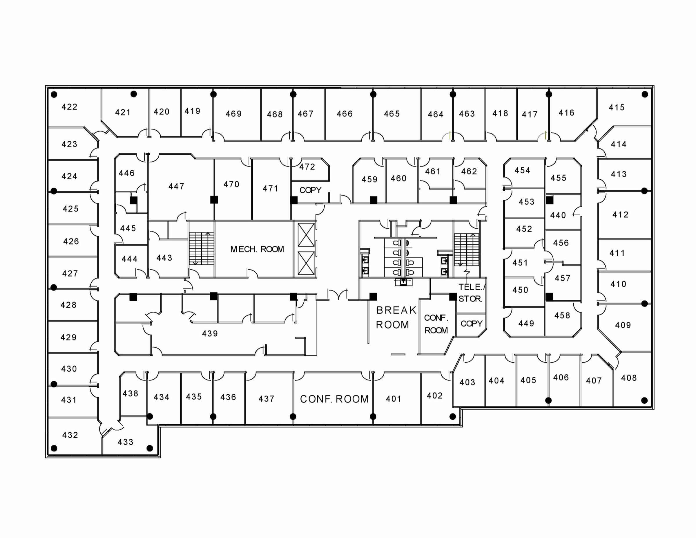 Floor plan of NorthPoint Executive Suites Duluth Suite 400