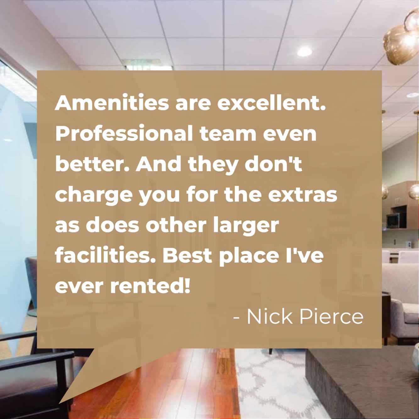 Let Nick Pierce tell you why NorthPoint Executive Suites is the best office solution.