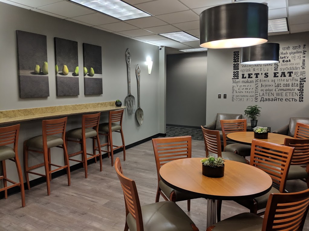 A break room at NorthPoint Executive Suites in Duluth