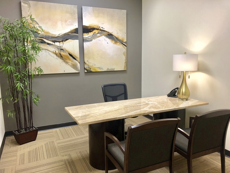 A day office at NorthPoint Executive Suites in Alpharetta